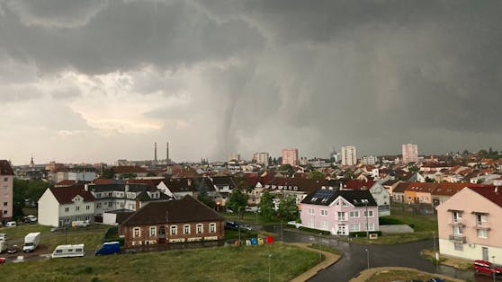 Ausläufer der Gewitterzelle traf Schrattenberg