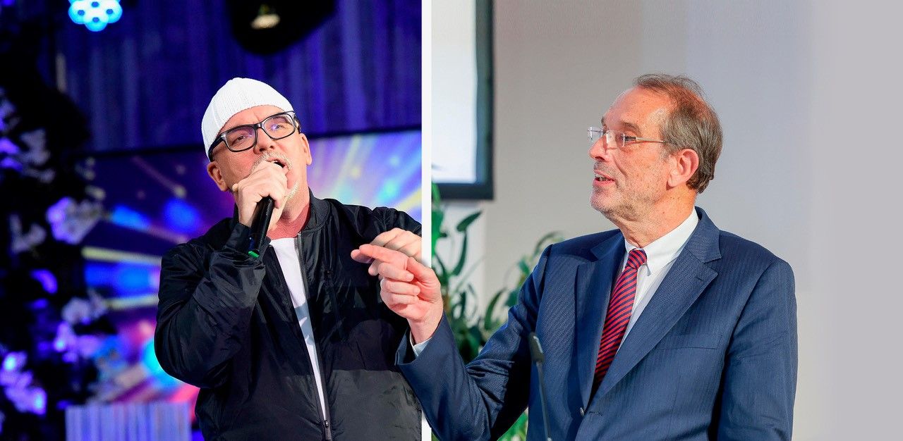 DJ Ötzi und Heinz Faßmann