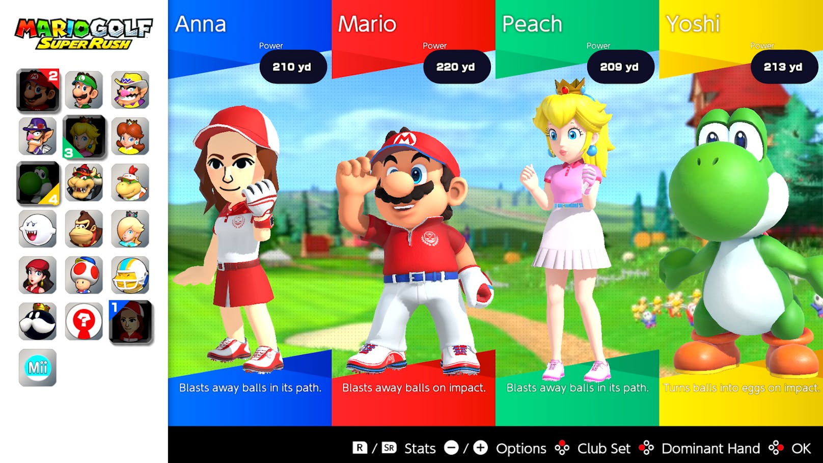 Schnappen sich Mario, Luigi, Yoshi und 13 weitere legendäre Nintendo-Charaktere den Golfschläger, dann weiß man, dass man mit "Mario Golf: Super Rush" keine trockene Sport-Simulation auf der Nintendo Switch erwarten darf.