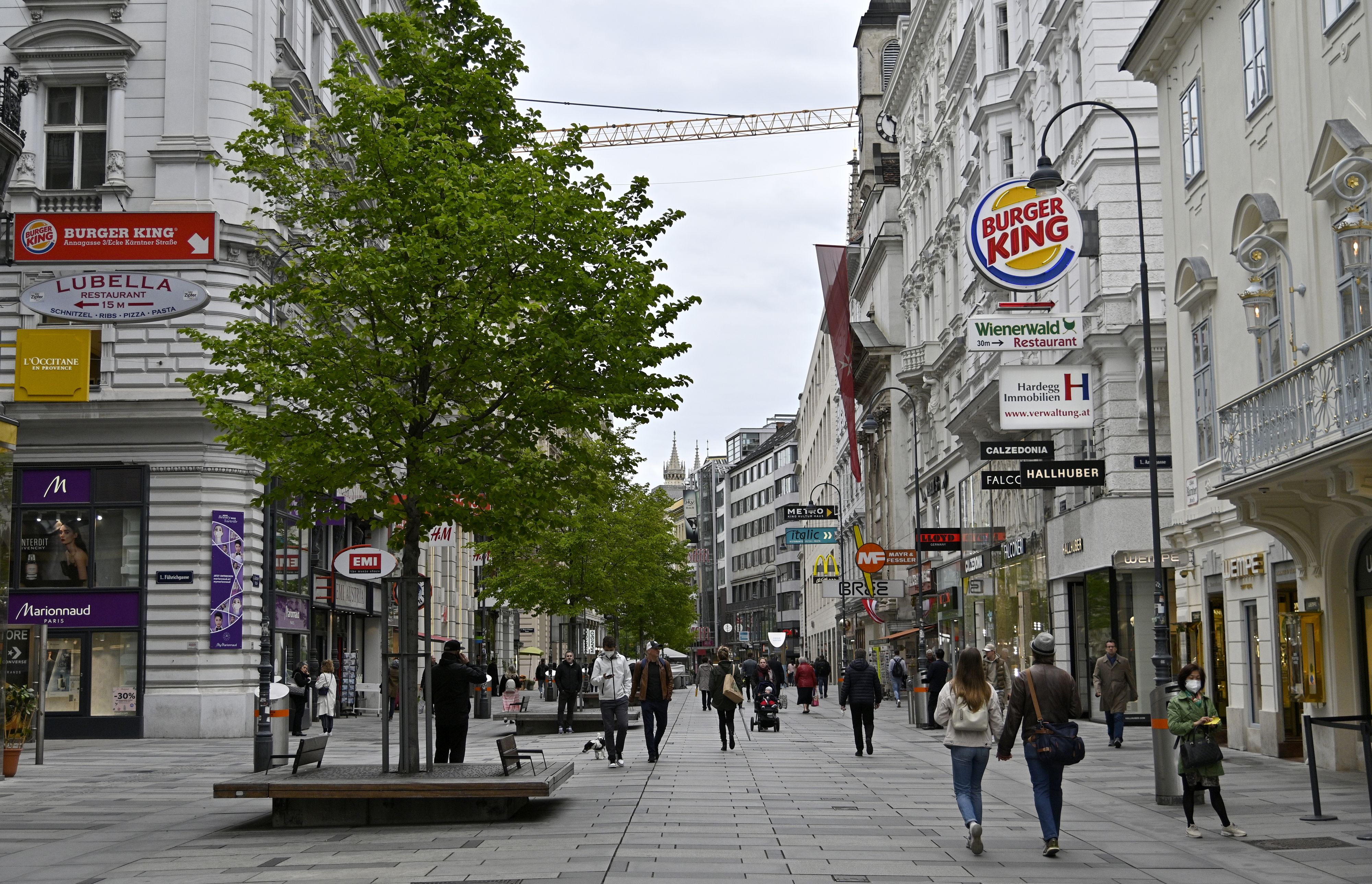 In der Wiener Innenstadt gibt es derzeit kaum noch Ansteckungen.