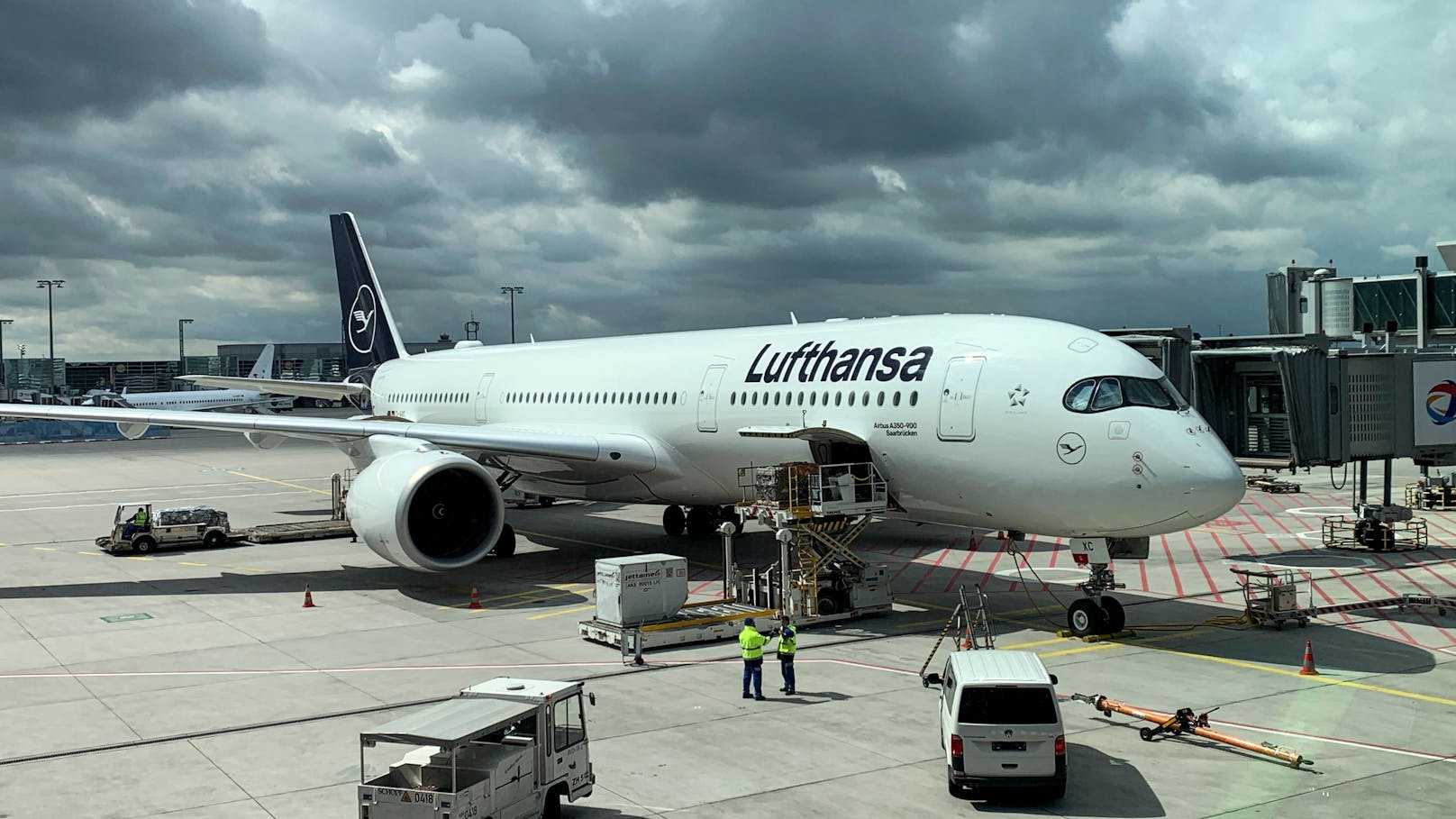 Eine Lufthansa-Maschine.