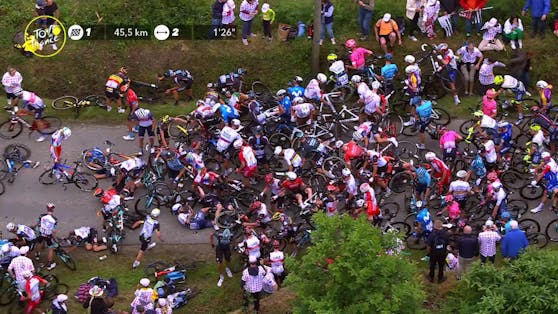 Massensturz bei der Tour de France