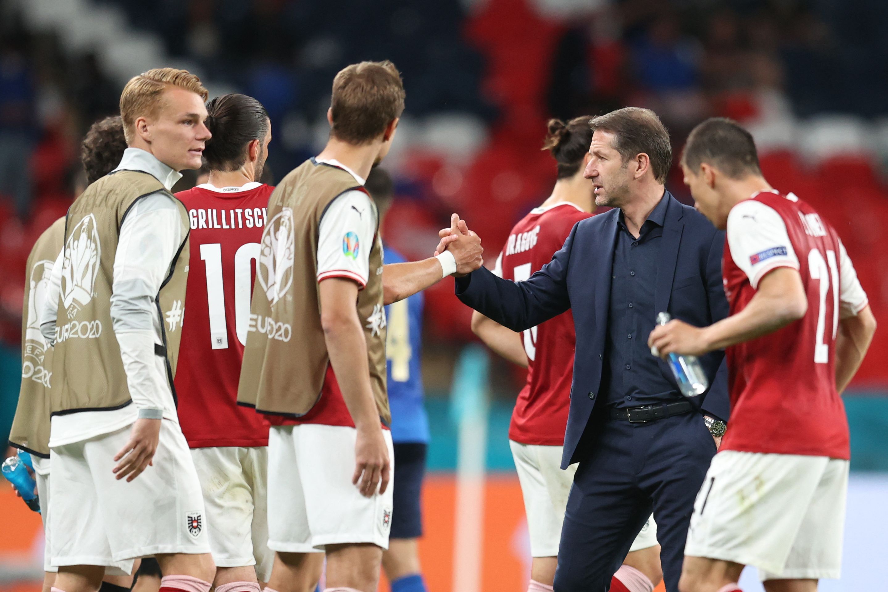 Franco Foda lobt seine ÖFB-Kicker für ihre Leistung.