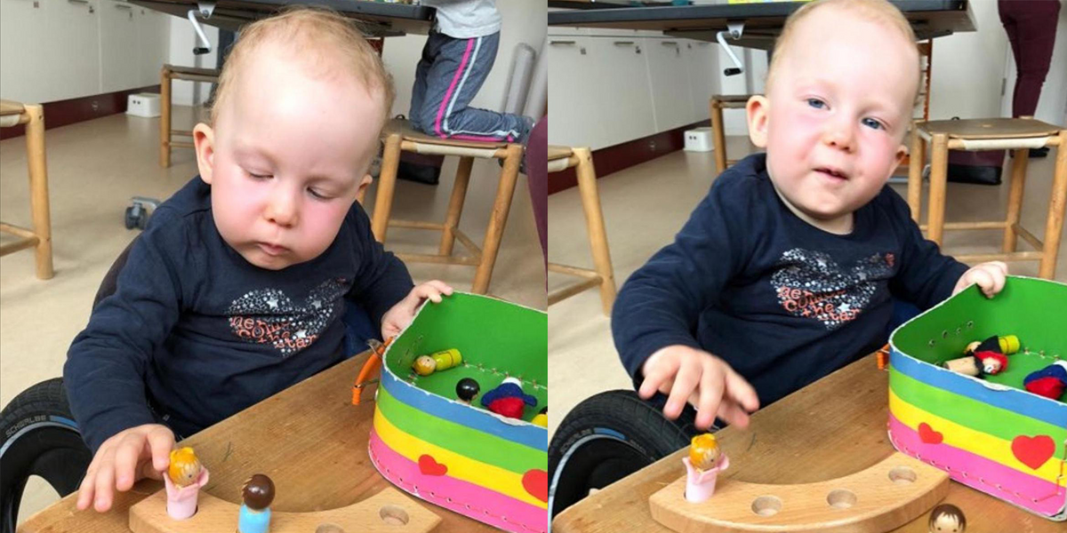 Lea (1) macht laufend Fortschritte