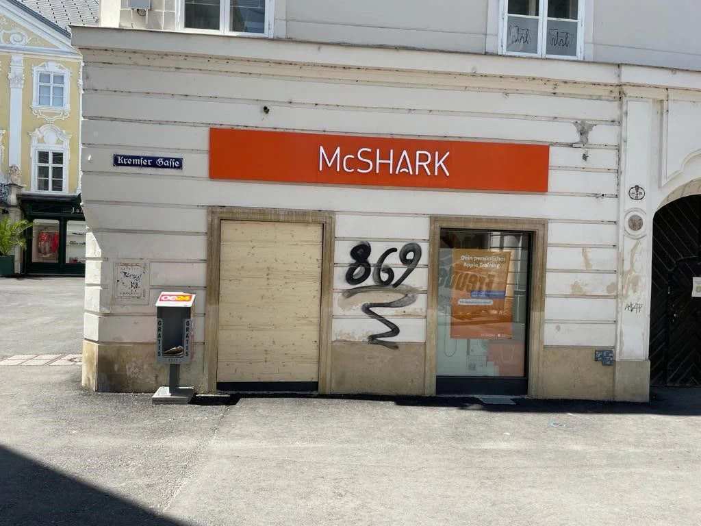 Der Shop wurde bereits vier Mal ausgeräumt.