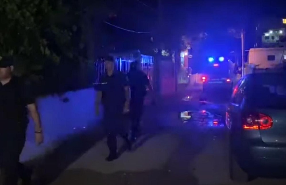 Die Polizei sicherte den Tatort ab. 