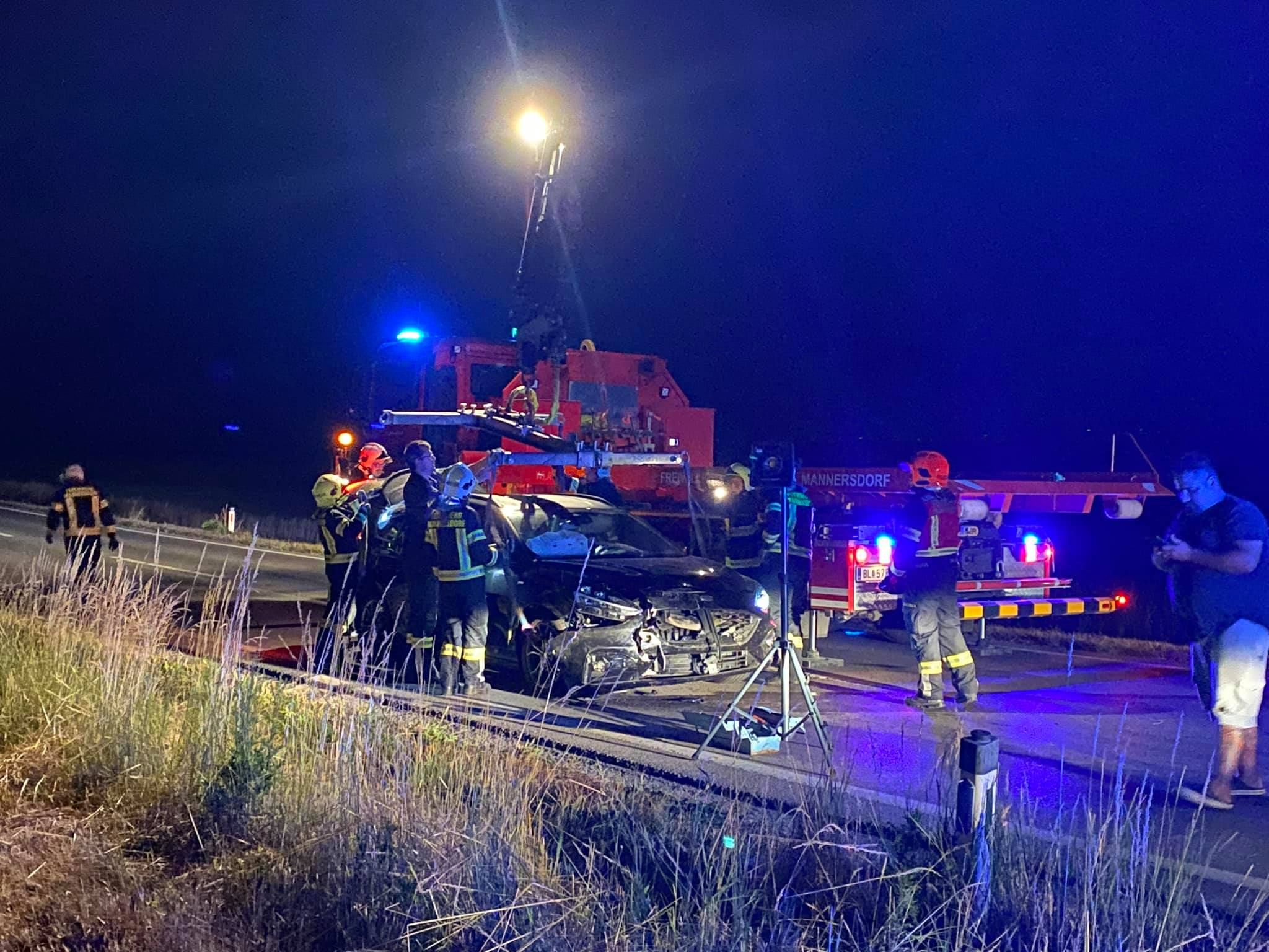 Der Lenker krachte gegen eine Wildsau.