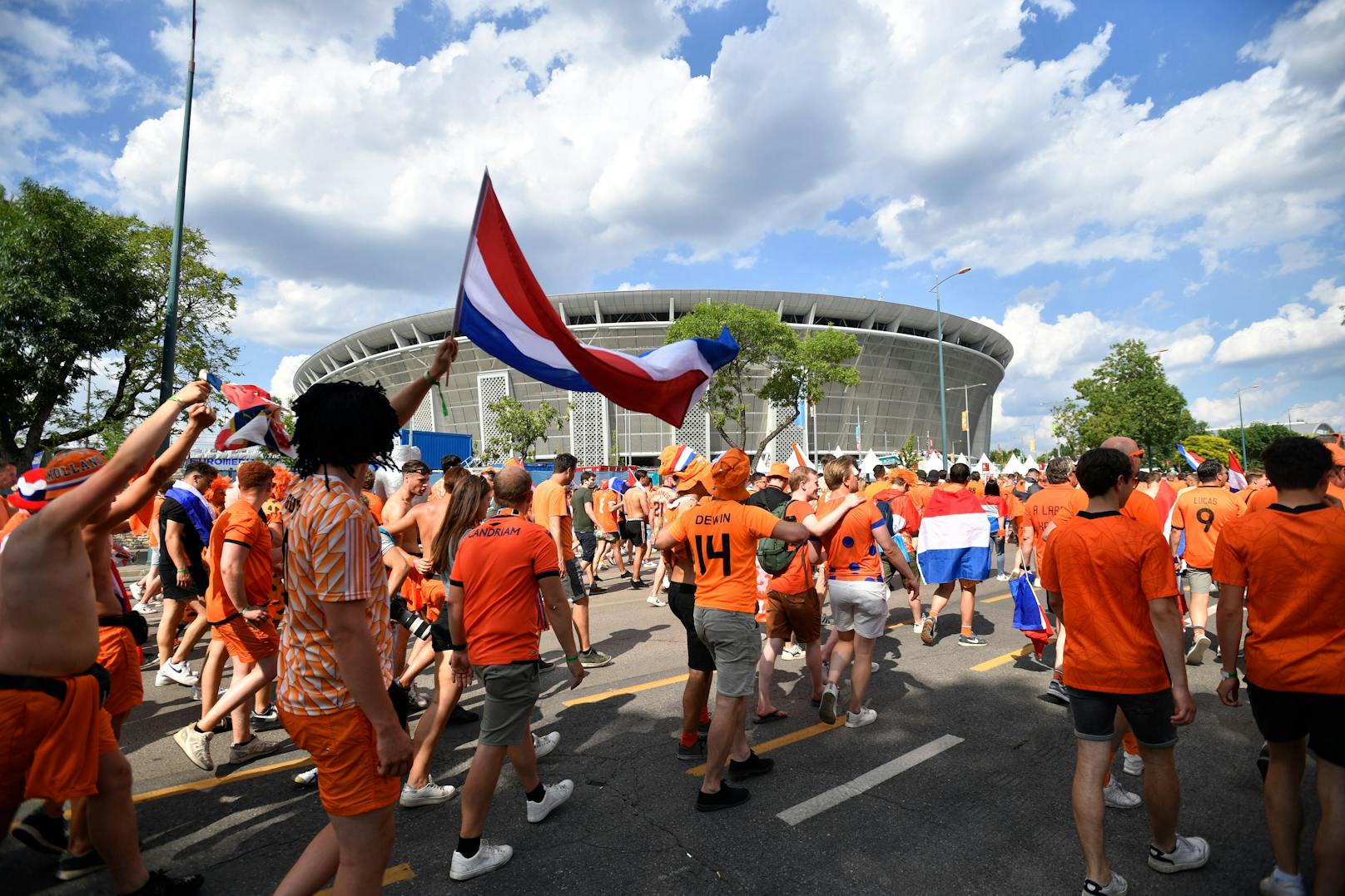 Niederlande-Fans in Budapest