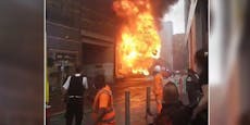 Feuer-Inferno! Gewaltige Explosion im Zentrum Londons