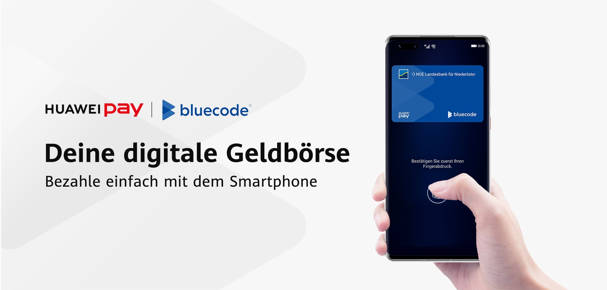 Huawei Pay und Bluecode integrieren Stempelpässe und Sofortrabatte.