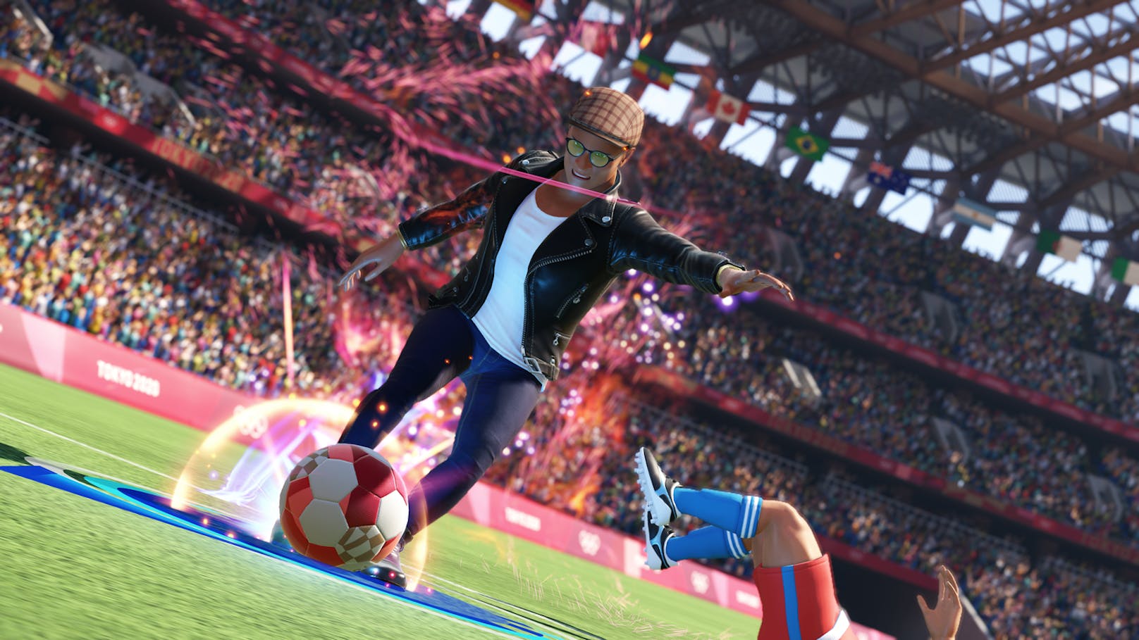 Auch durch die Grafik-Effekte bekommt das Spiel oft einen extrem Arcade-lastigen Touch: Beim Fußball zieht der Ball sichtbare Linien hinter sich her, um seine Wucht zu zeigen.