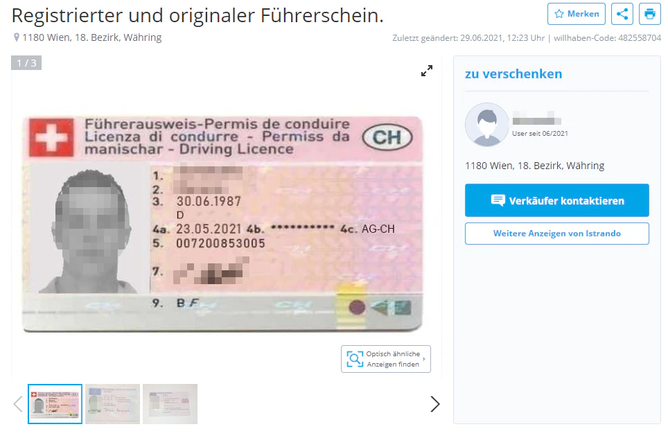 Ein "Heute"-Leser entdeckte eine unseriöse Anzeige auf einer Online-Plattform.