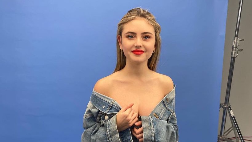 Leni Klum bei einem Shooting.