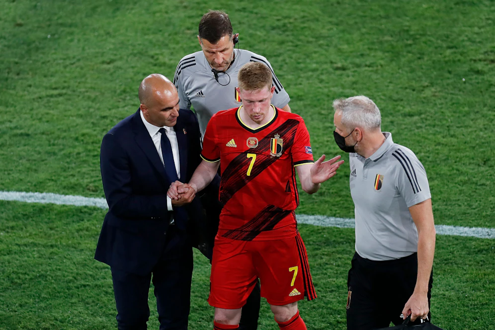 Kevin de Bruyne hatte angeschlagen ausgetauscht werden müssen. 