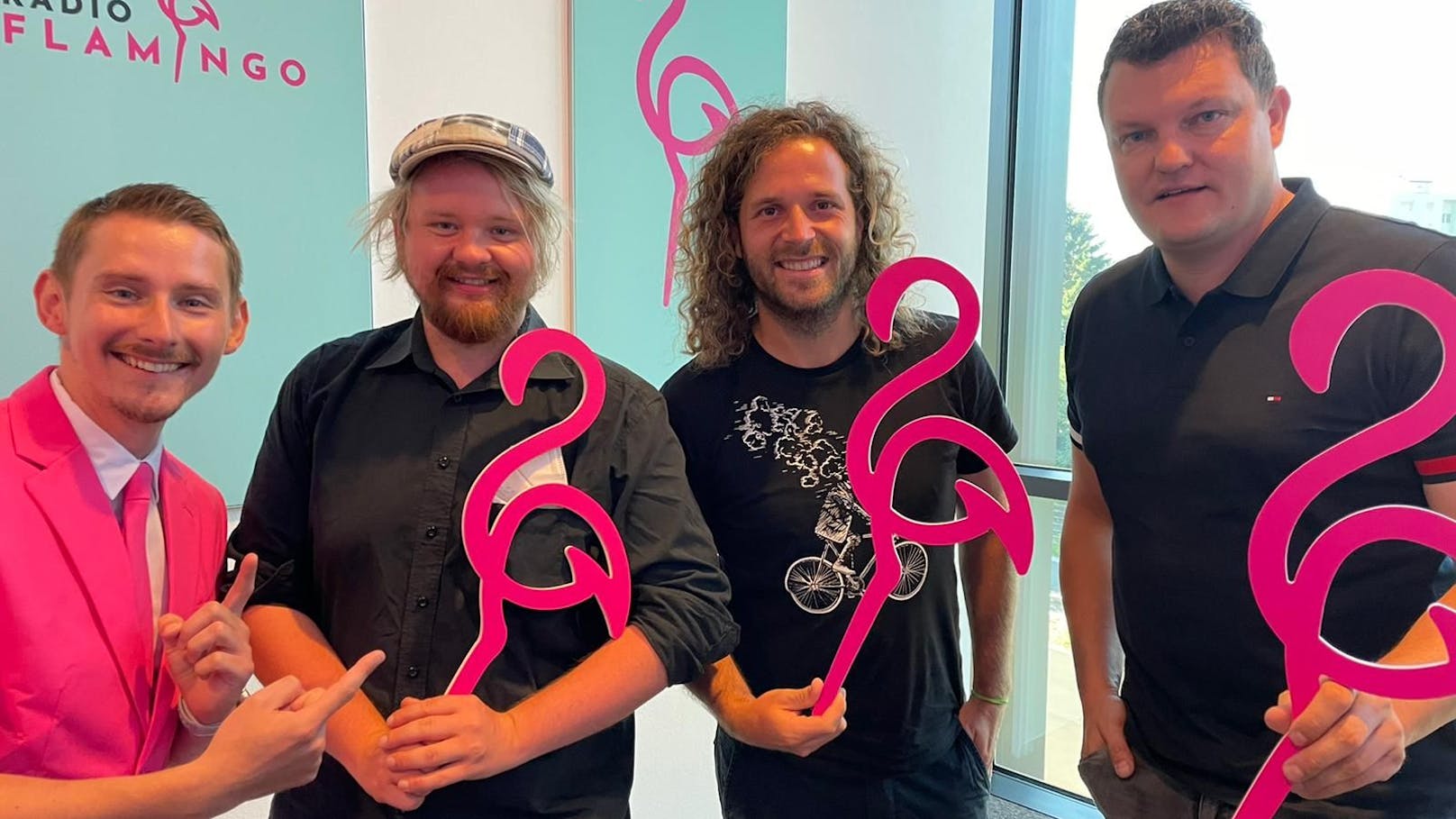 Die "<strong>Draufgänger</strong>" waren beim Senderstart von <strong>Radio Flamingo</strong> live dabei