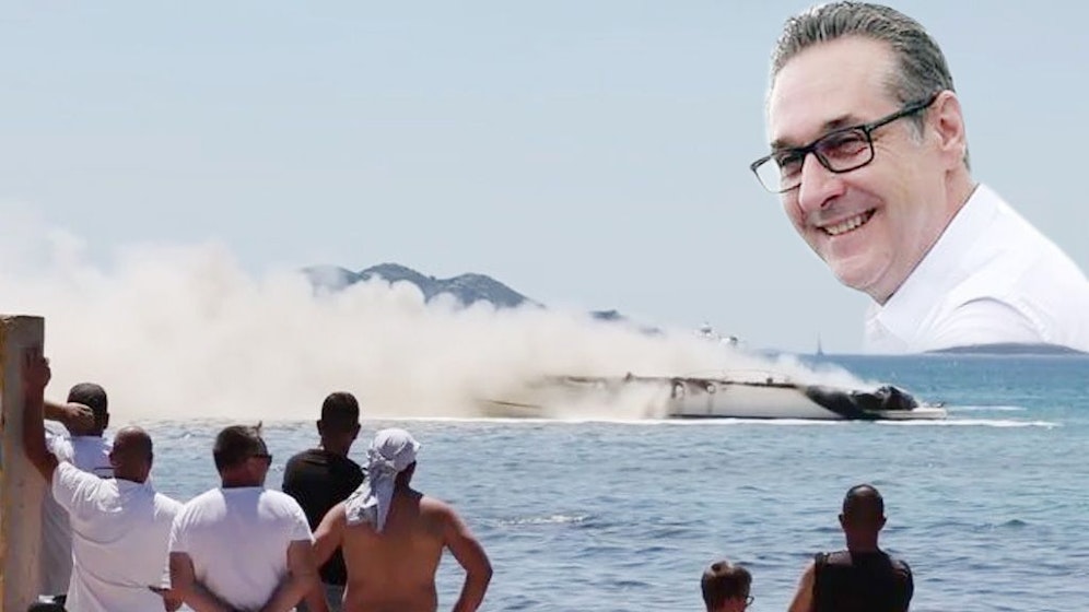 Heinz-Christian Strache hatte bei dem Inferno Glück im Unglück.