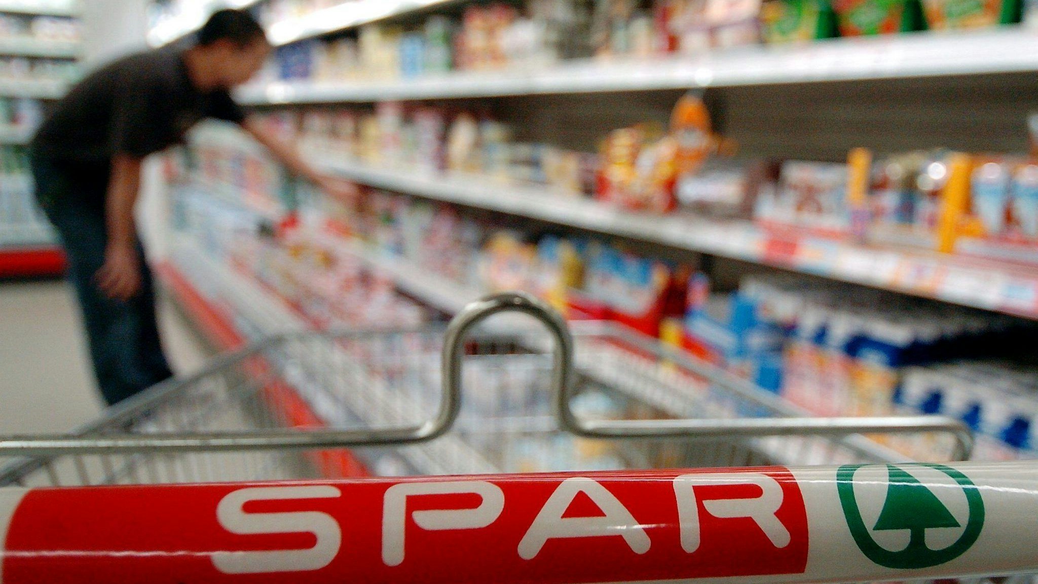 Spar-Einkaufswagerl 
