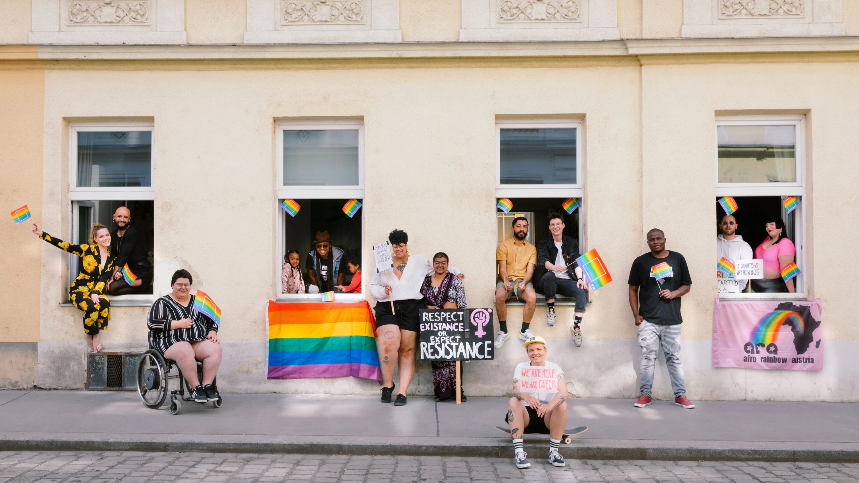 Die "Fensterl-Parade" soll für mehr Toleranz werben.