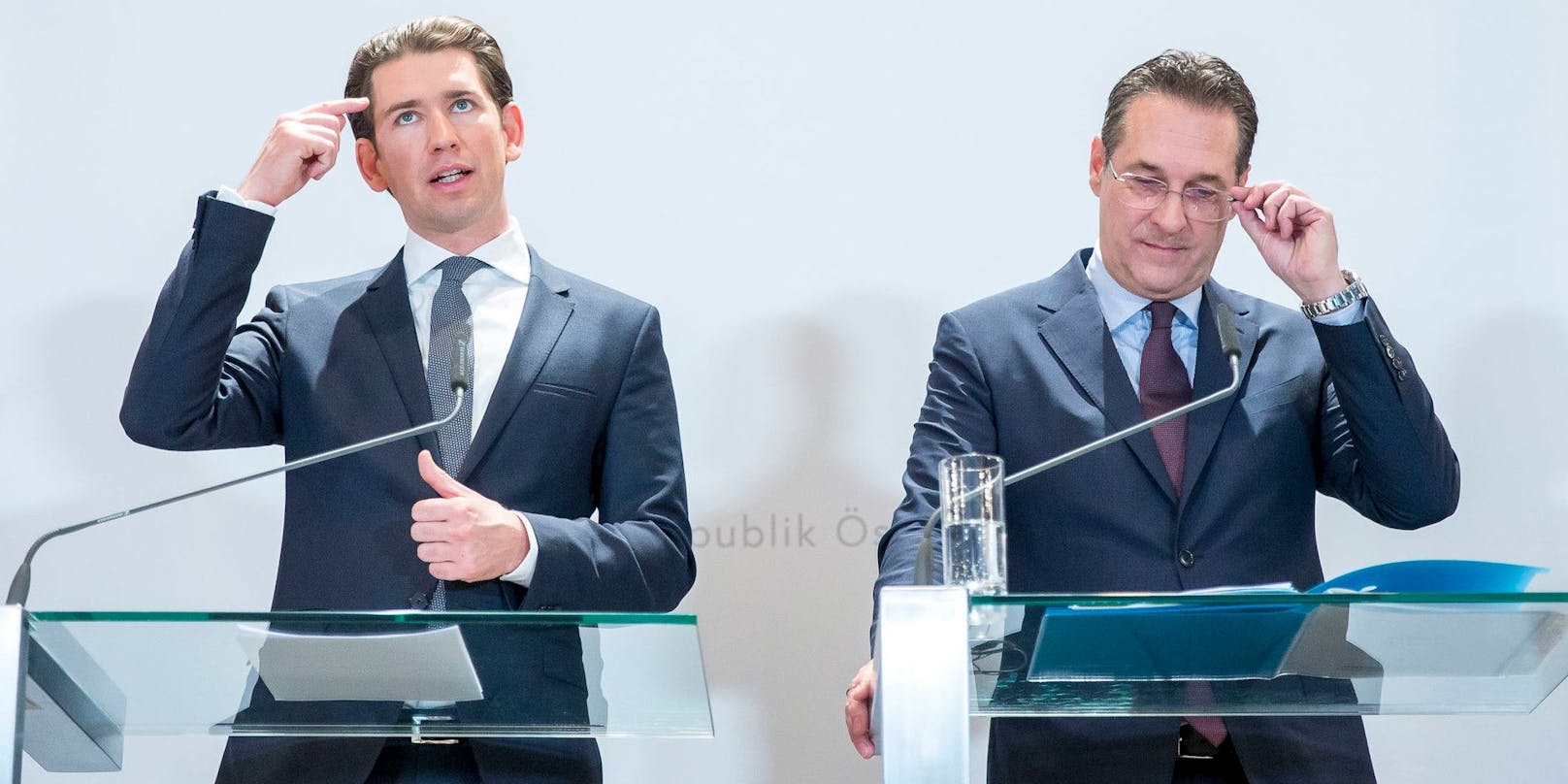 Heinz-Christian Strache unterzog Kanzler Sebastian Kurz (ÖVP) einem Persönlichkeitscheck.