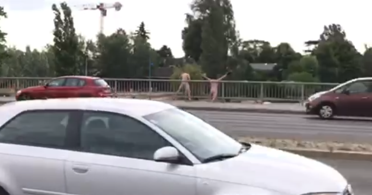 Ein gewagter Sprung in Wien-Donaustadt