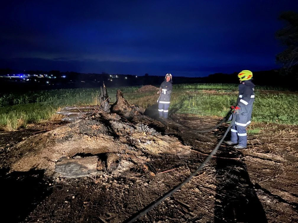 Das Sonnwendfeuer in Rammersdorf.