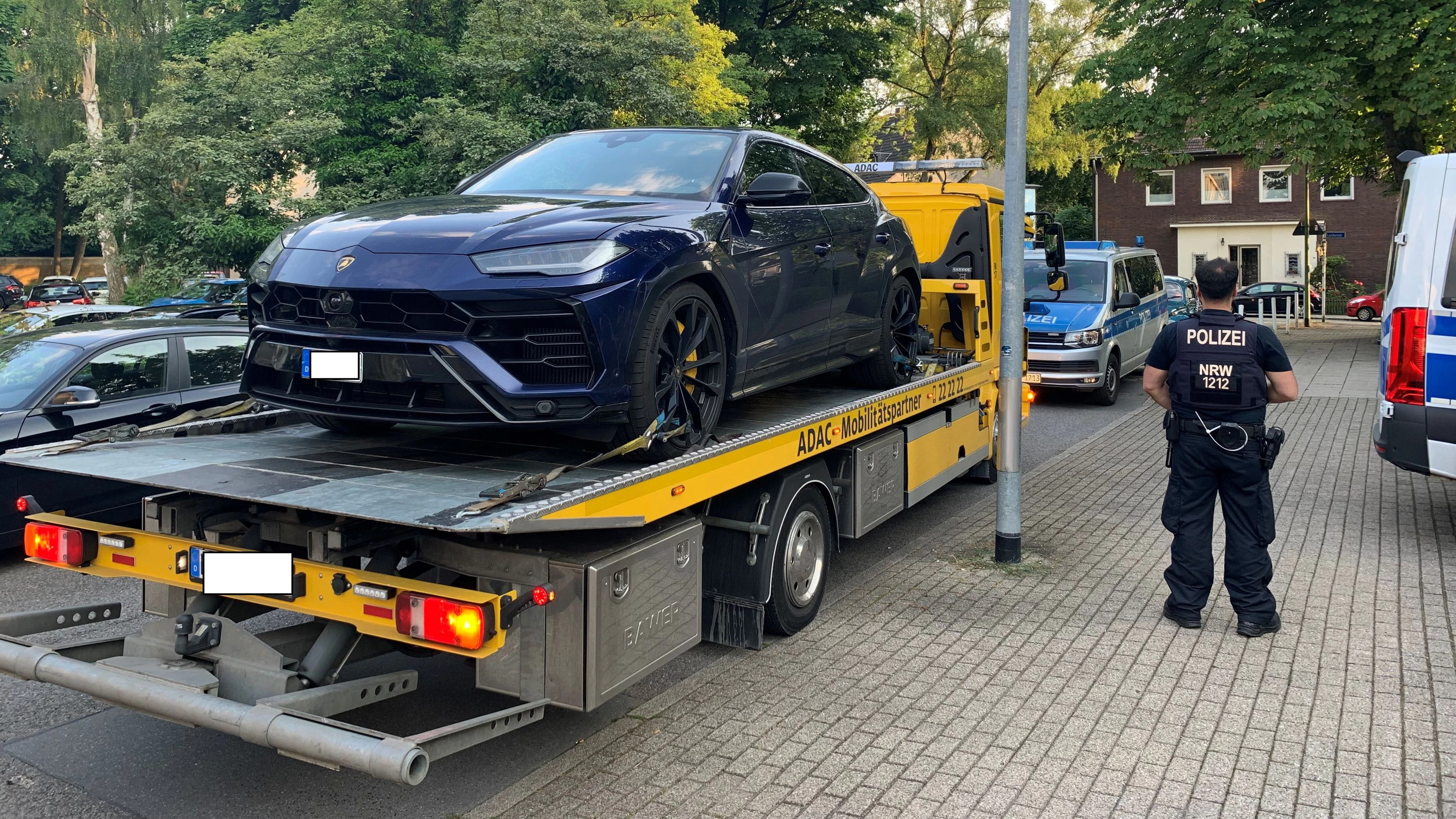 Der Lamborghini Urus wurde von der Polizei sichergestellt.