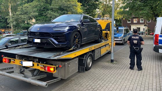 Der Lamborghini Urus wurde von der Polizei sichergestellt.
