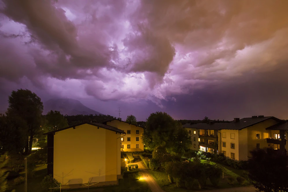 Gewitter über Elsbethen, Salzburger Land. (Symbolbild)
