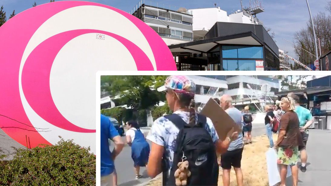 Das ORF-Zentrum wurde am Mittwoch belagert