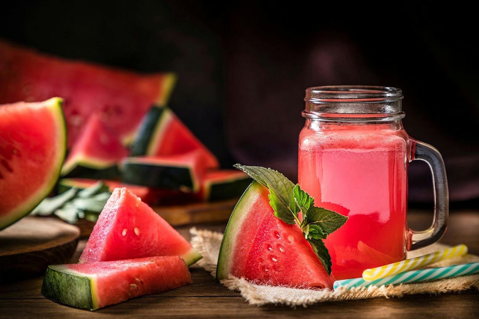 Trinken und Essen in einem: Wassermelone.