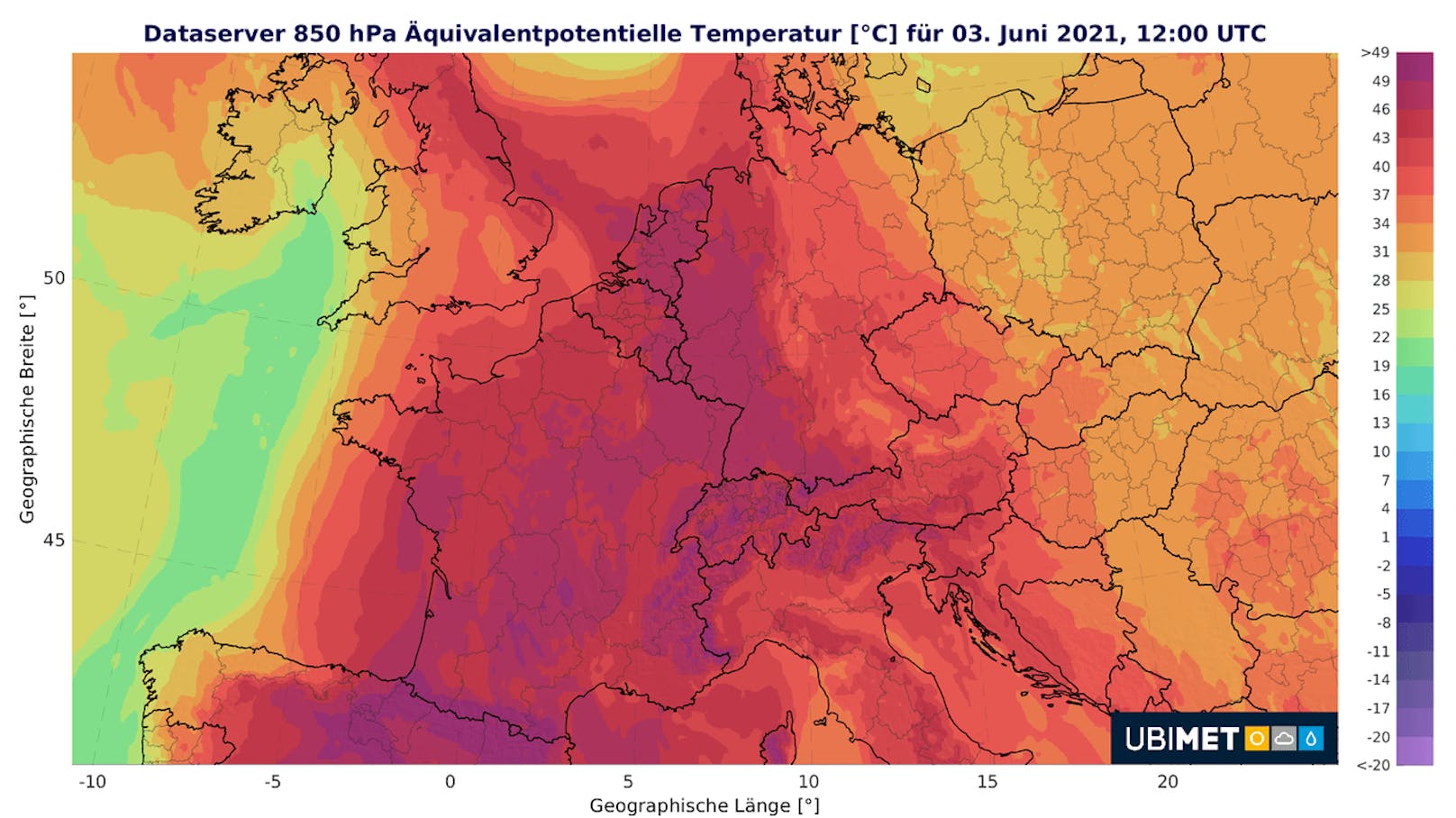 Am Wochenende erfasst feuchtwarme und energiereiche Luft Österreich.