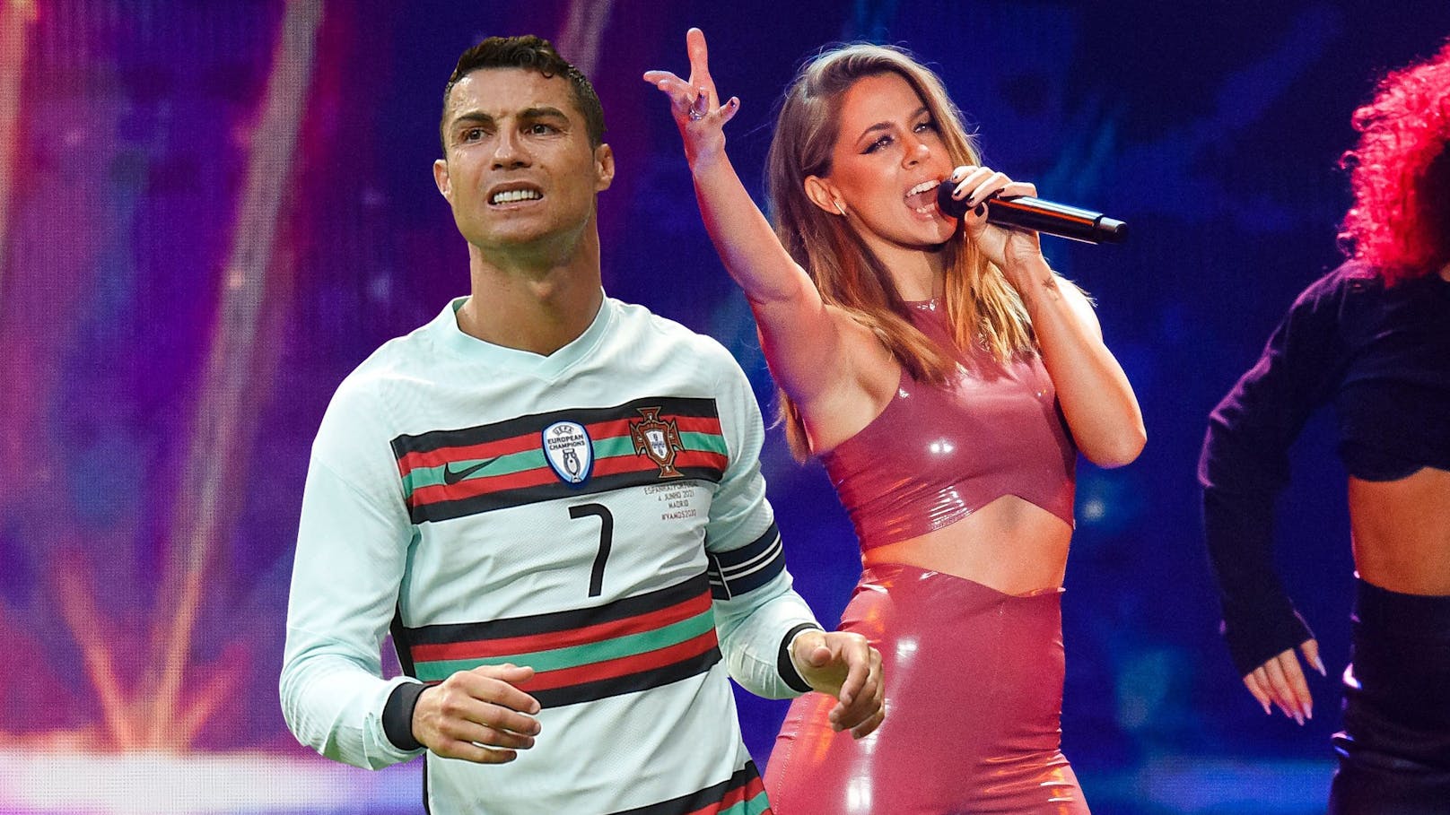 Vanessa Mai ist ein Ronaldo-Fan.