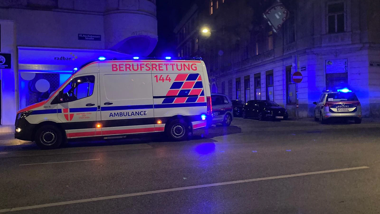 Polizeieinsatz in Wien-Rudolfsheim