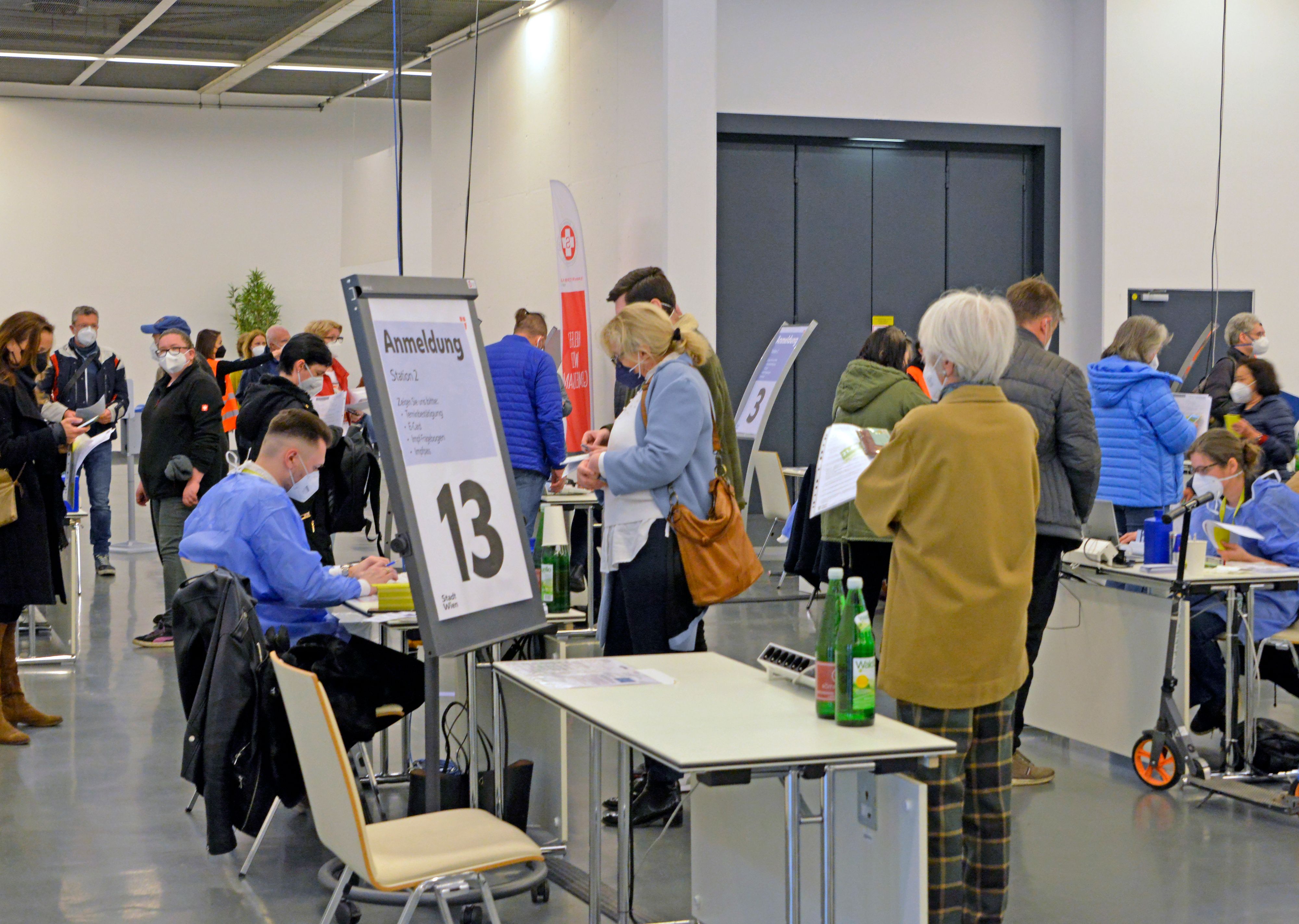 Covid-19-Impfung im Austria Center Vienna