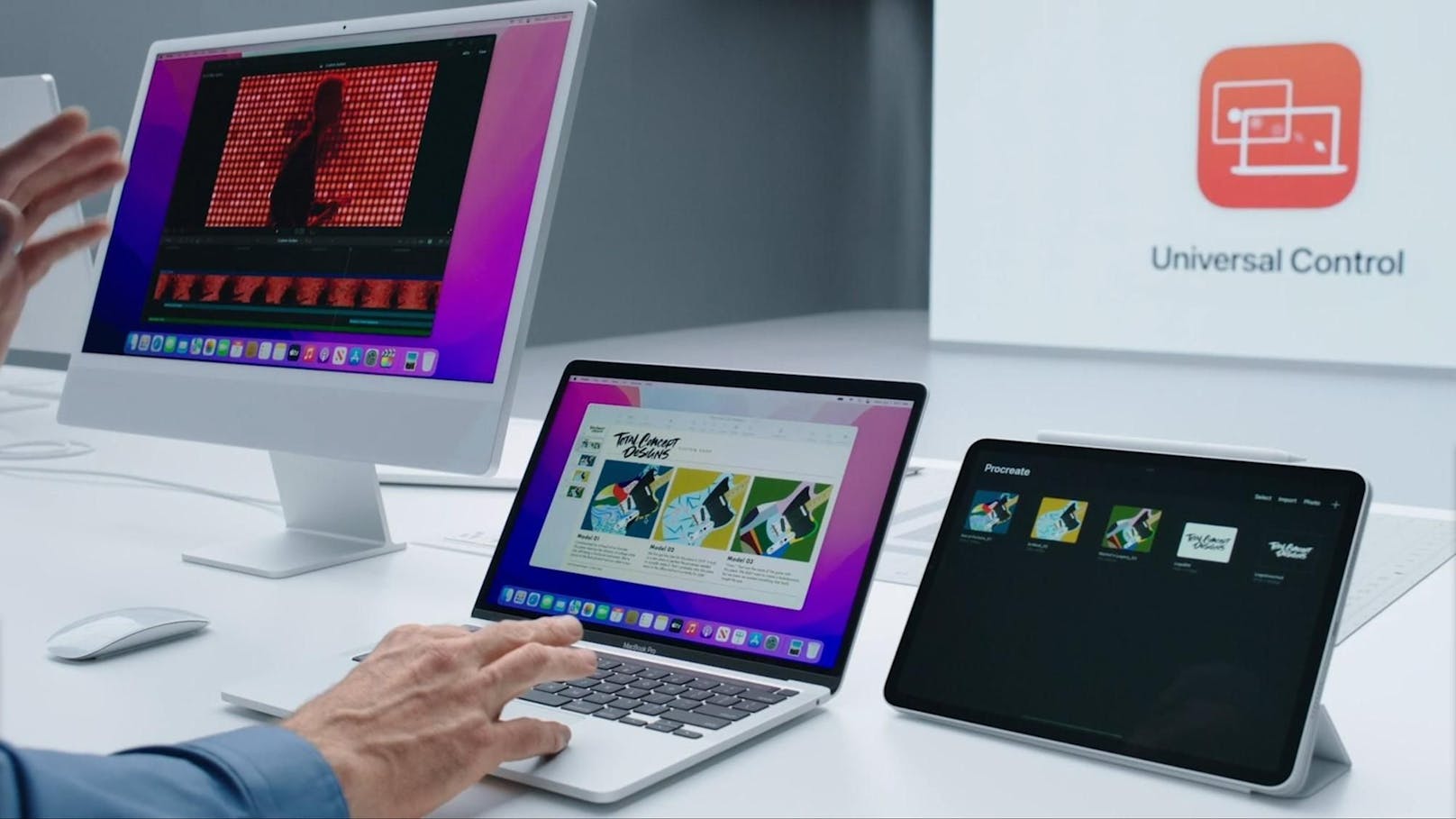 Mit der&nbsp;Funktion Universal Control können Maus und Tastatur künftig vom Macbook auch auf dem iPad genutzt werden.