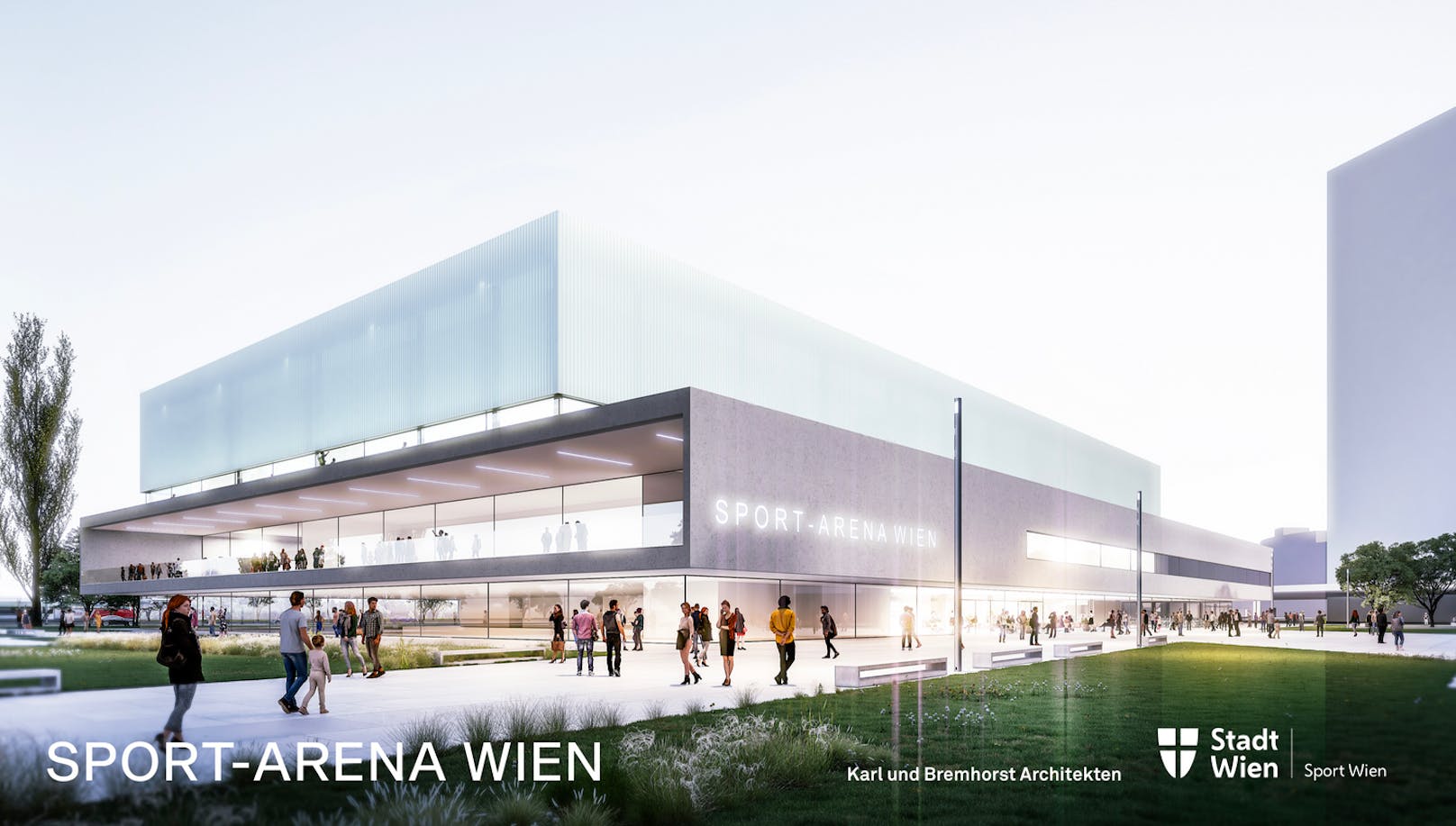 So soll die neue Sport Arena Wien aussehen.