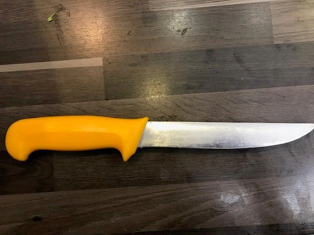 Das Küchenmesser wurde sichergestellt.