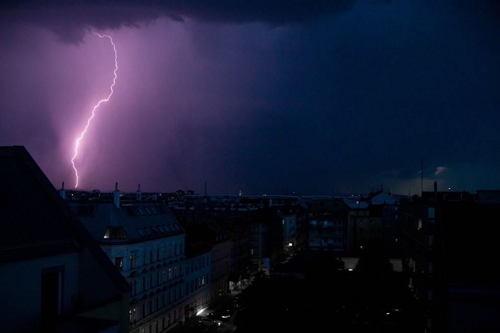 Heftiges Gewitter über Wien (Archivfoto)