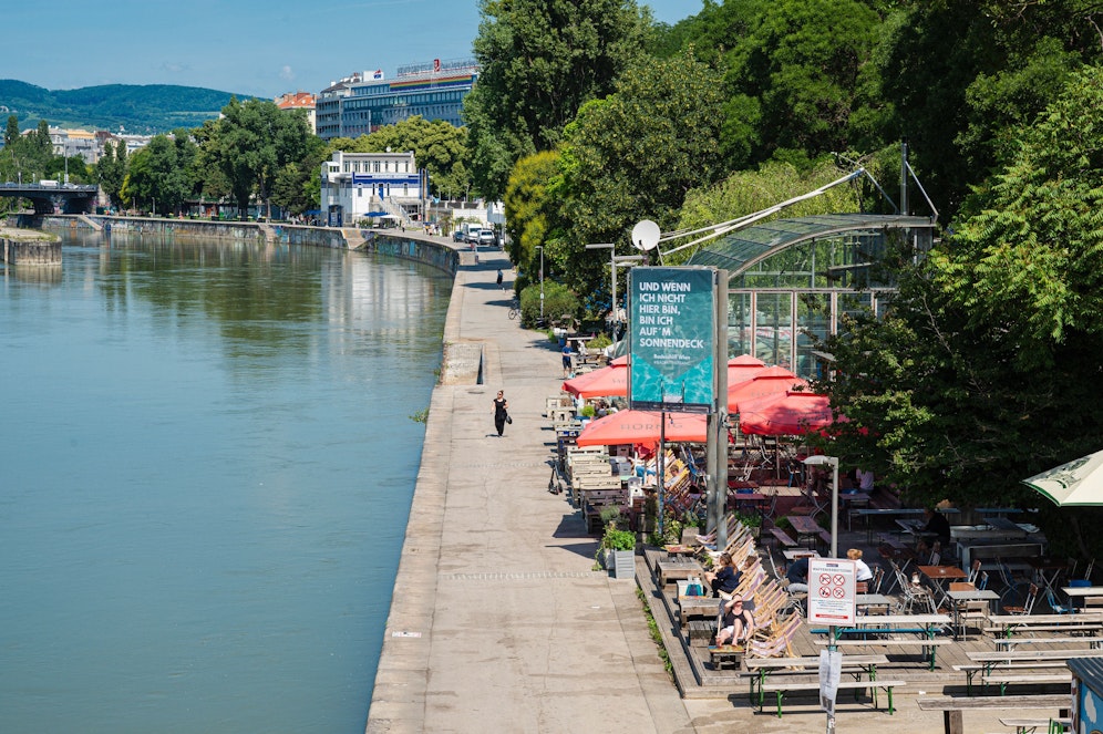 Promenade auf Höhe der Salztorbrücke in Wien (Archivfoto)