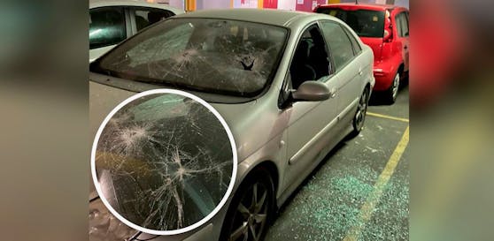 Unbekannte demolierten das Auto eines Linzers massiv.