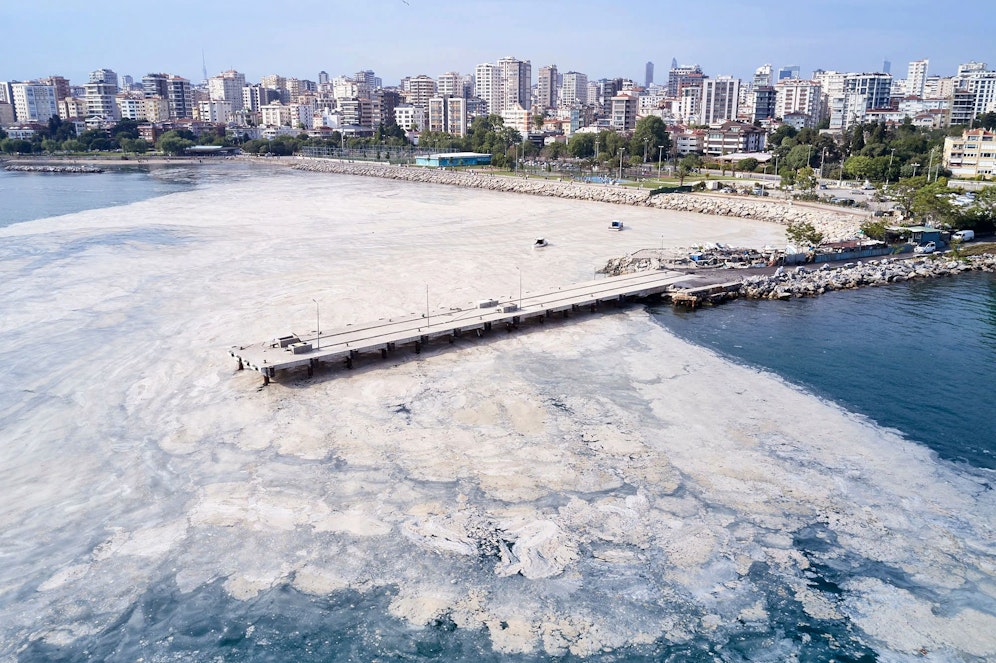 Das Marmarameer nahe Istanbul ist aktuell voller Schleim.