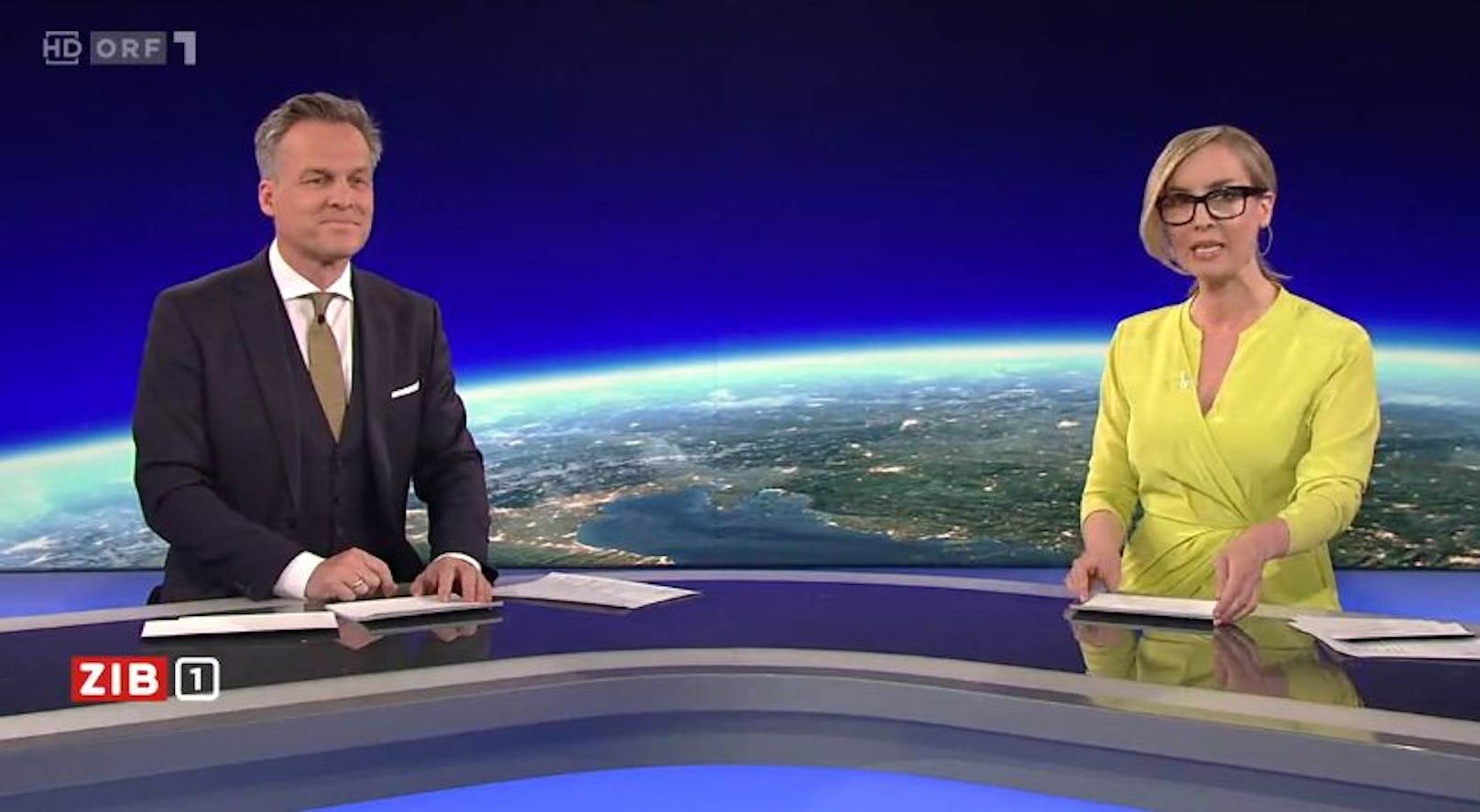 ORF-Moderatoren Tarek Leitner und Nadja Bernhard
