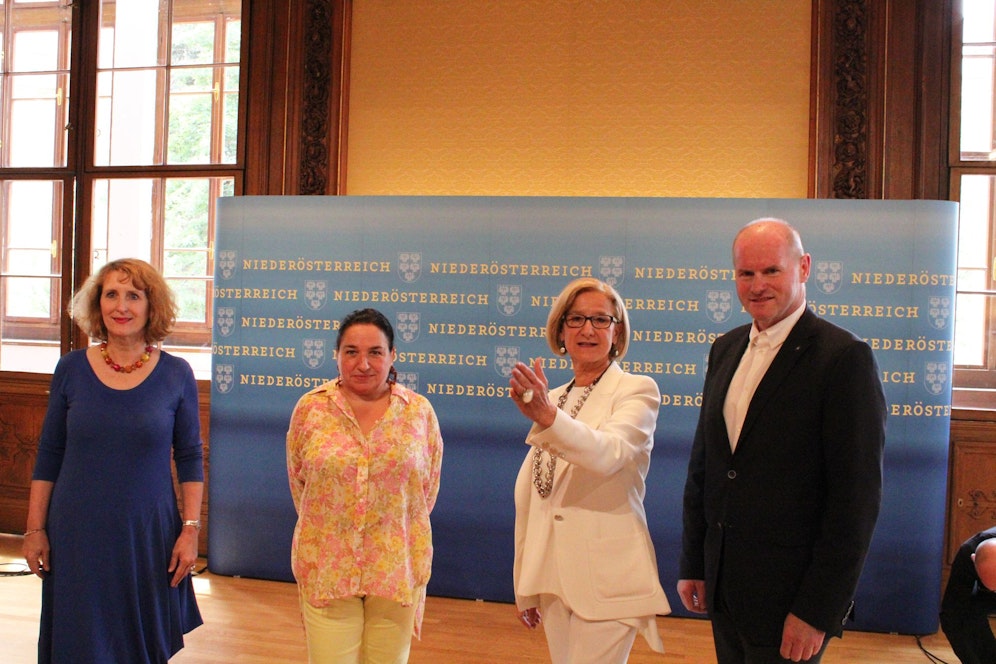 Maria Happel und Johanna Mikl-Leitner