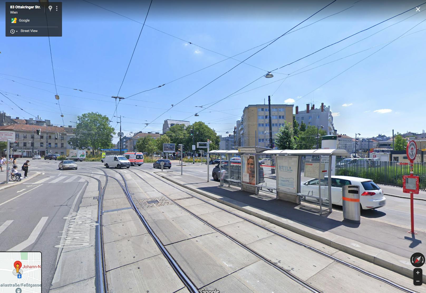 Wenn es in der Ottakringer Straße staut, landen Autos oft auf den Gleisen der Linie 44 und blockieren die Bim. Daher baten die Wiener LInien den Bezirk um Umwandlung einer Parkspur in eine Fahrspur.