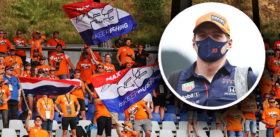 Tausende Niederländer feuern Max Verstappen an. 