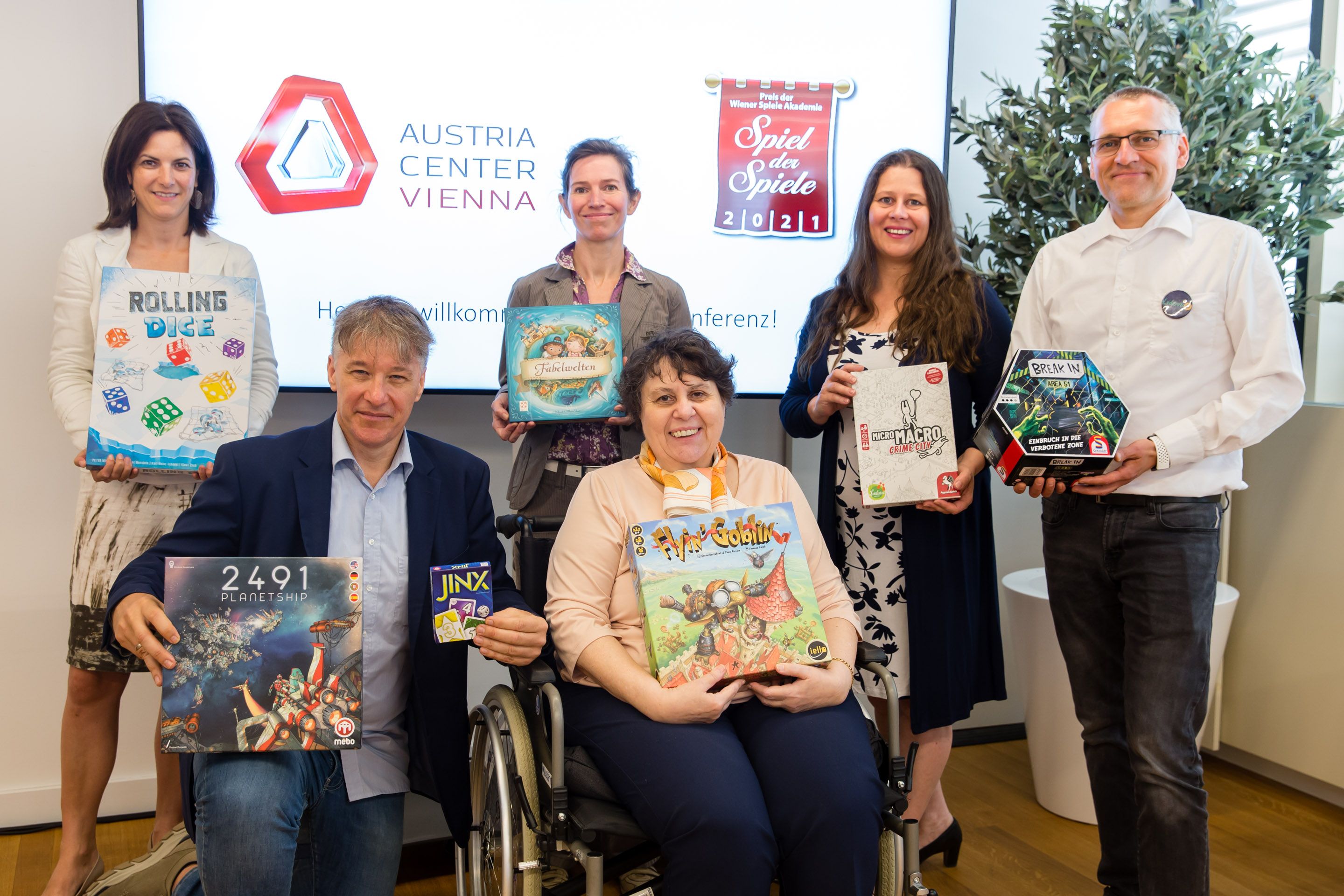 Die Bekanntgabe des österreichischen Spielepreis 2021 erfolgte im Austria Center Vienna.