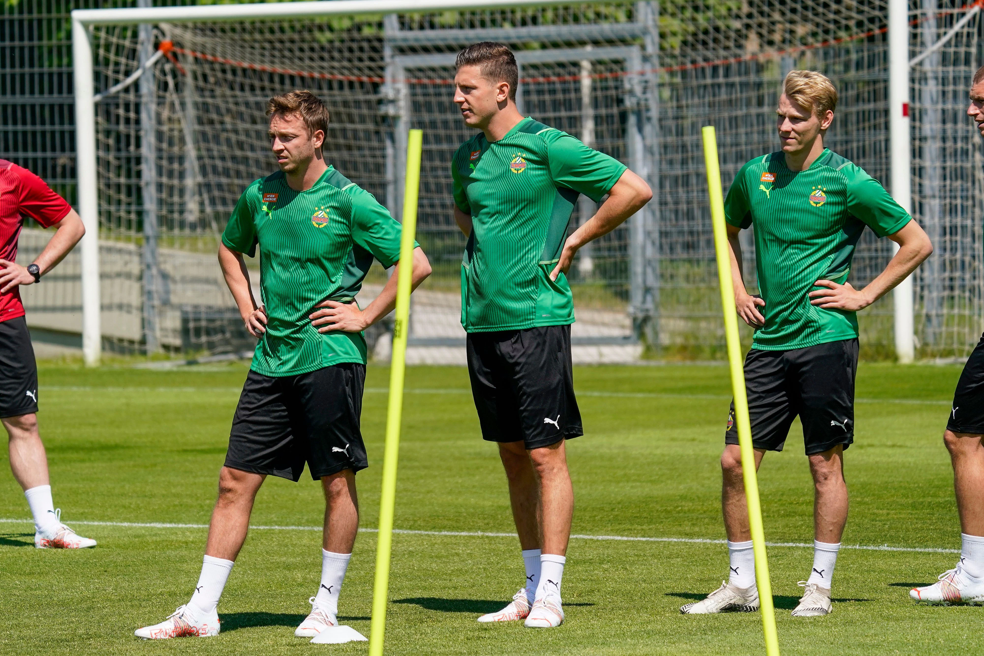 Philipp Schobesberger mit Kevin Wimmer und Marco Grüll