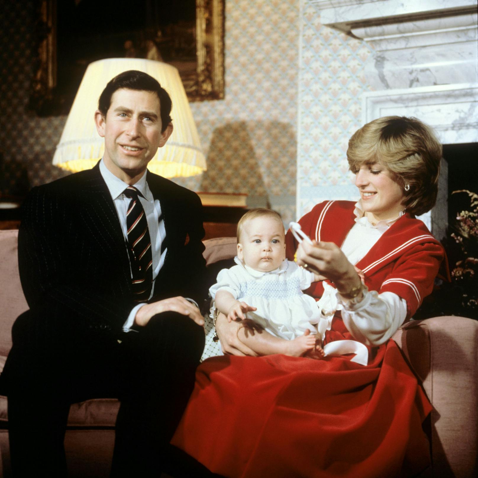 Familienfoto im Kensington Palast.