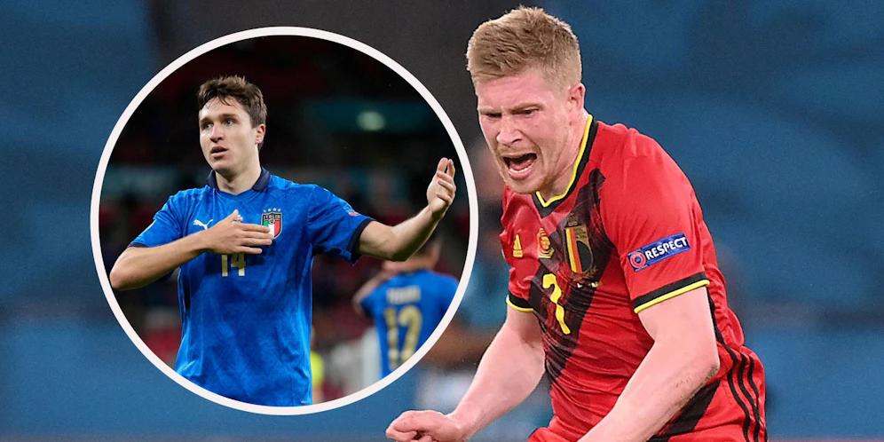 Federico Chiesa rückt bei Italien wohl in die Startelf, Kevin De Bruyne muss um seinen Einsatz zittern.
