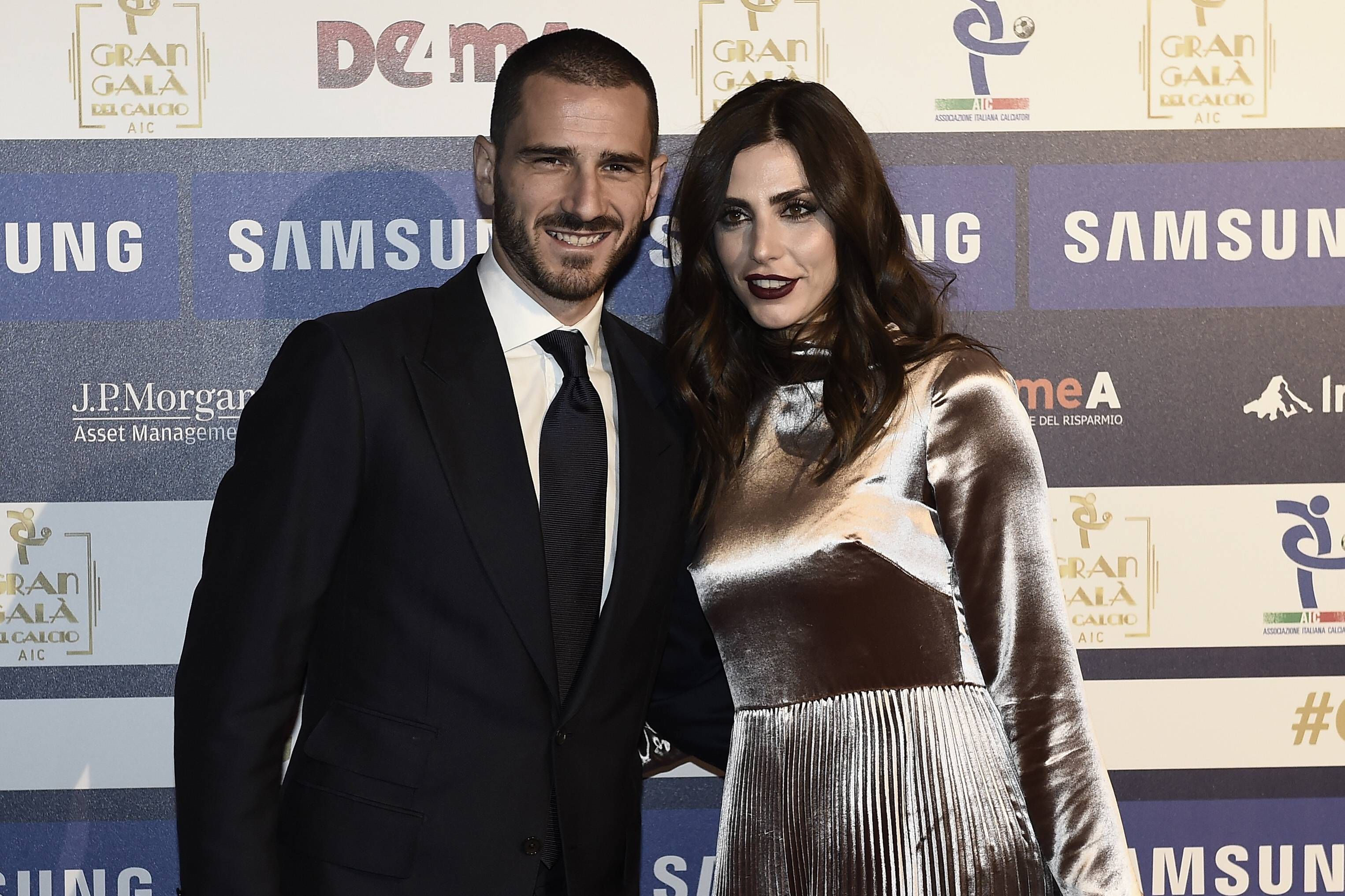 Leonardo Bonucci und Martina Maccari. 